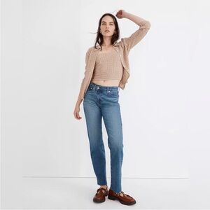 Madewell The Perfect Vintage Straight Jean in Edgerton Wash: Cross-Tab Edition